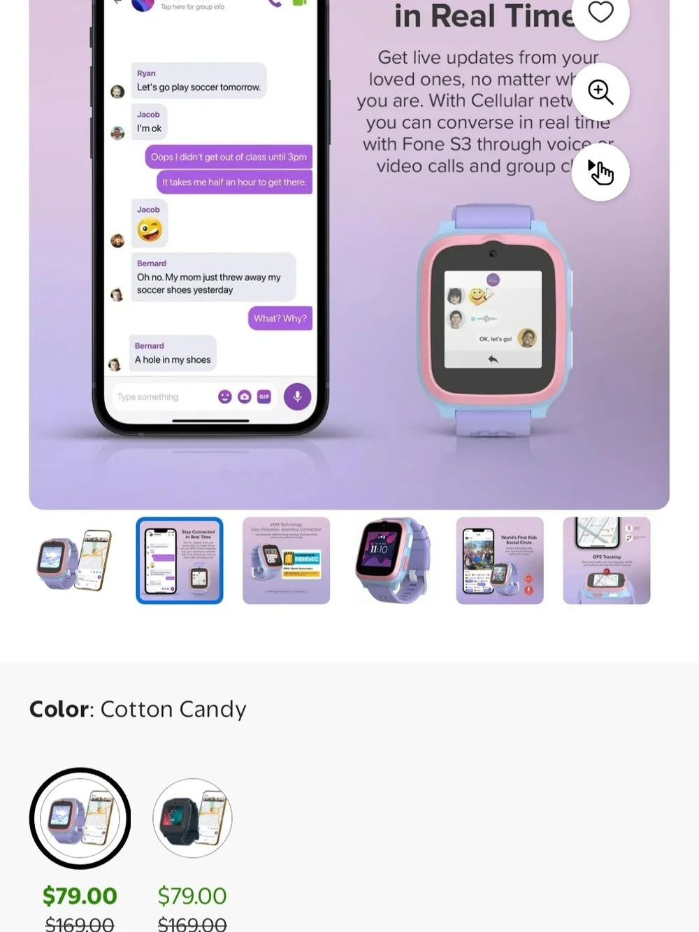 Ultimate Smartwatch Bundle - Purple and Blue Kids Smartwatch